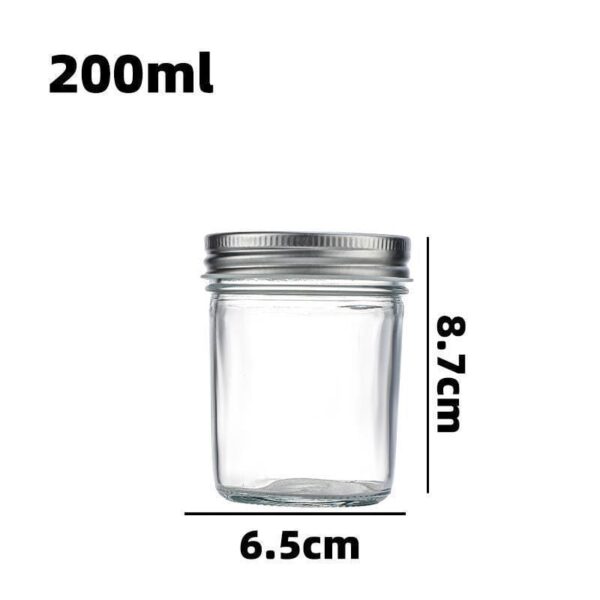 tapered mason jar 200ml size