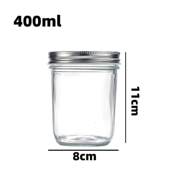 tapered mason jar 400ml size
