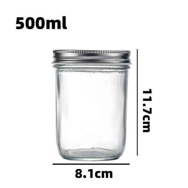 tapered mason jar 500ml