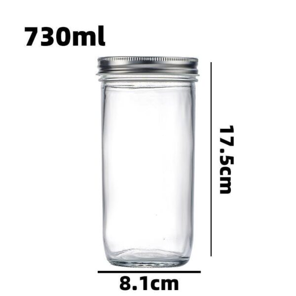 tapered mason jar 730ml