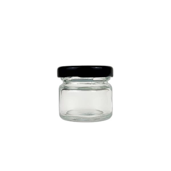 mini round glass jar 25ml 55g
