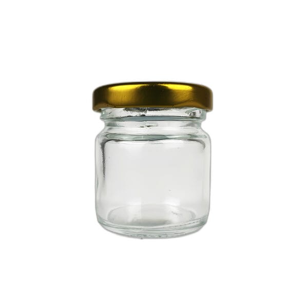mini round glass jar 50ml 60g